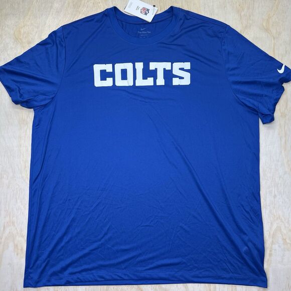 NEW 3XL Indianapolis Colts Nike Icon Legend Performance Dri Fit Shirt Blue - Picture 1 of 11